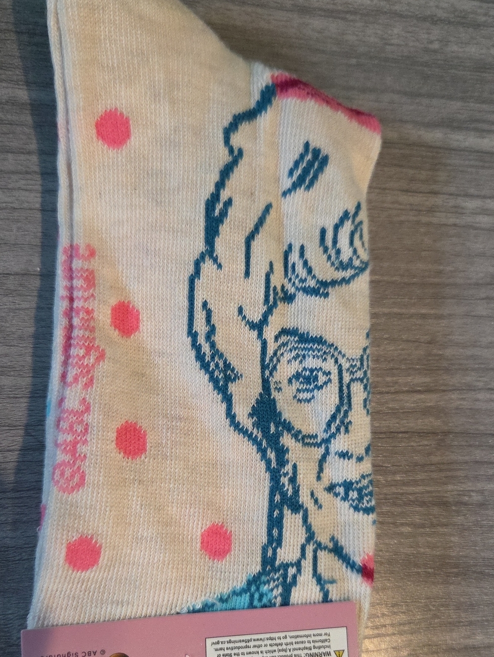 The Golden Girls Sophia Crew Socks Sz 9-13 Pink Blue TV Sitcom Tik Tok Famous